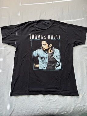 Thomas Rhett Black Graphic Short Sleeve Tour Shirt